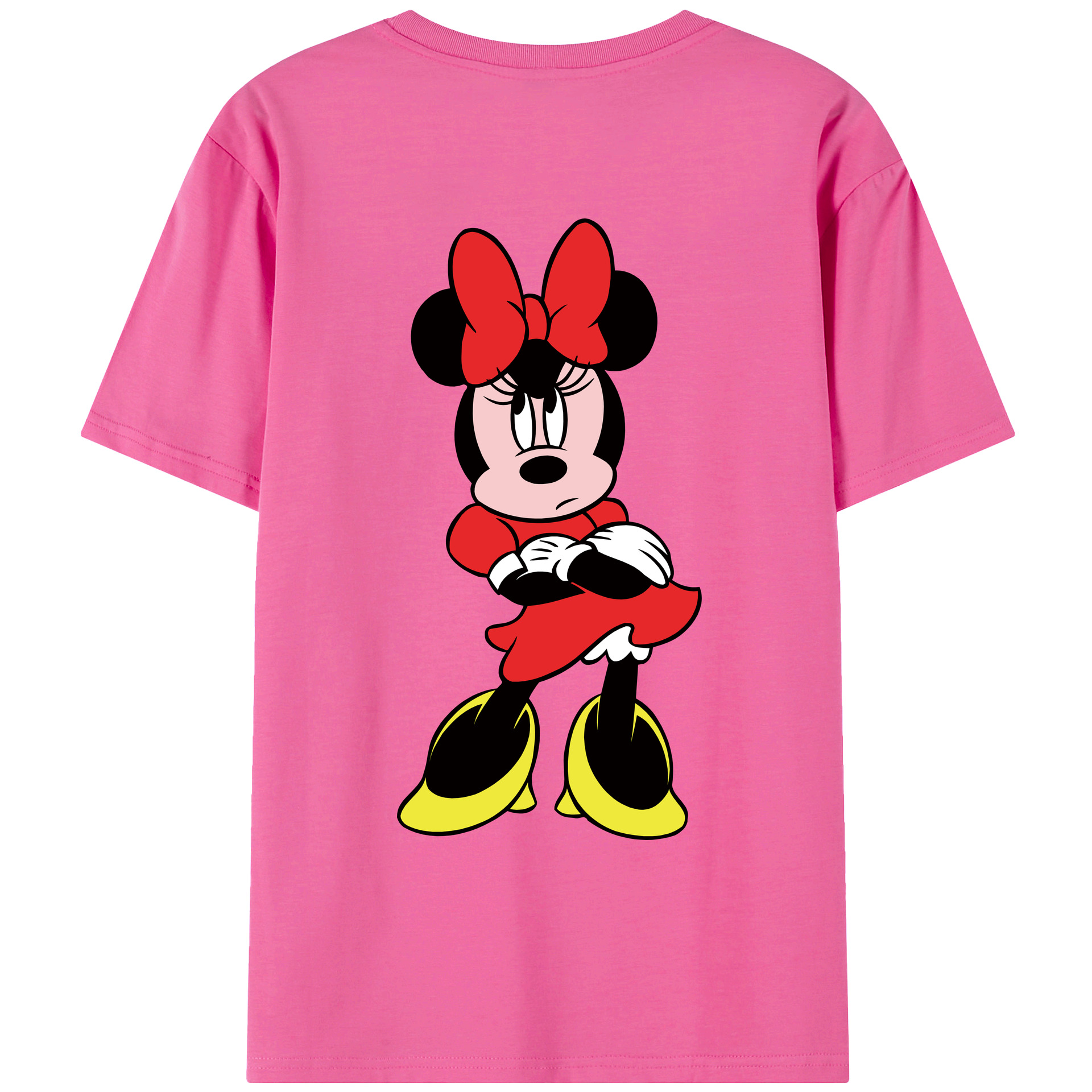 （画像用） ミッキーマウス Mickey Mouse レディース半袖Tシャツ(バックプリント)